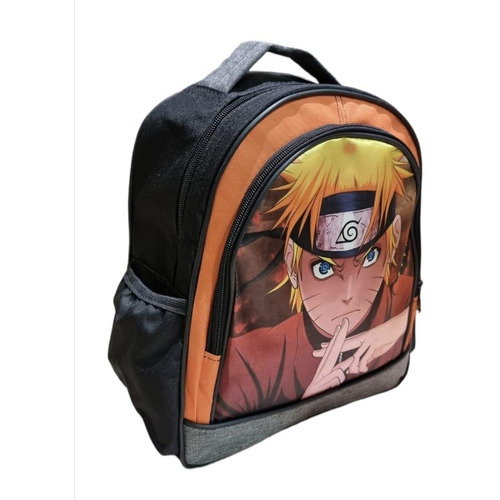 Mochila Escolar Infantil De Costas Desenho Naruto 34cm